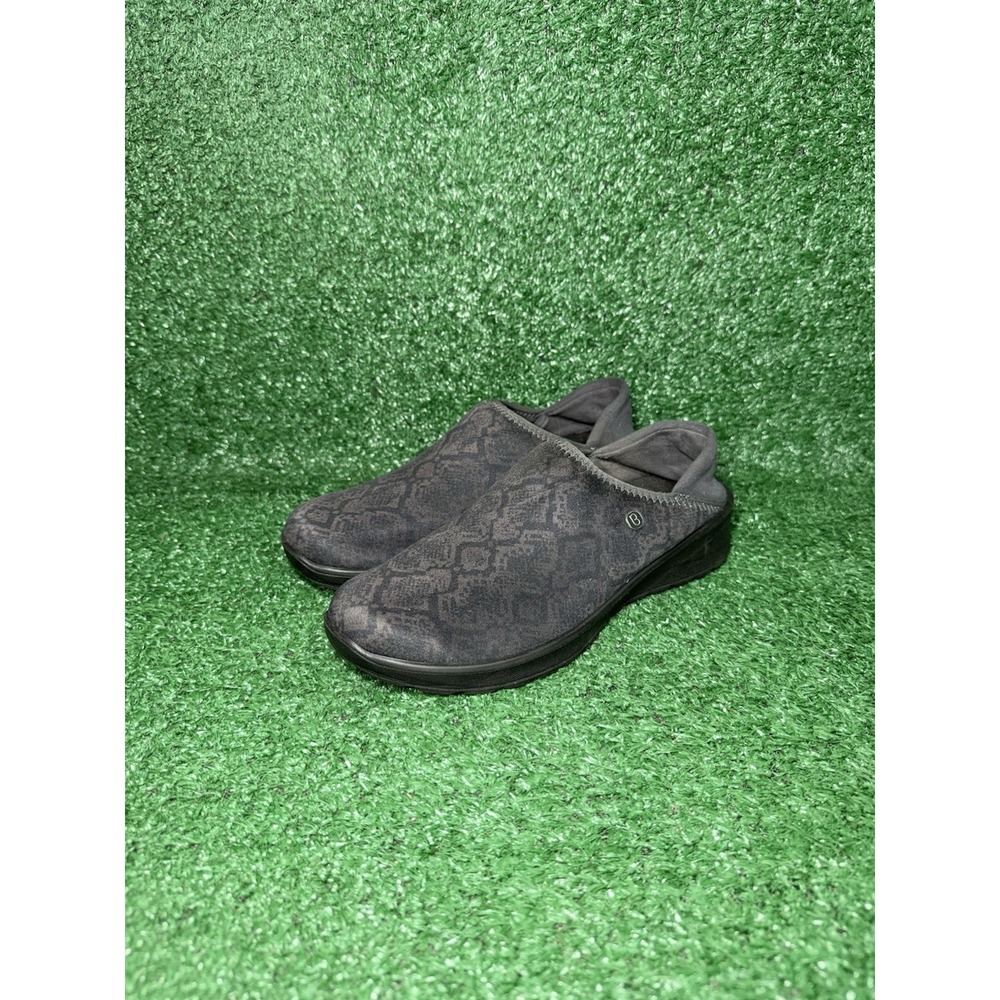Bzees Getaway Shoes Womens Size 7 Grey Shimmer Collapsible Heel Casual Slip On - Picture 3 of 9